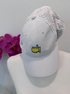 MASTERS Women’s White Augusta Logo Golf Hat W/Velcro Adjustable strap